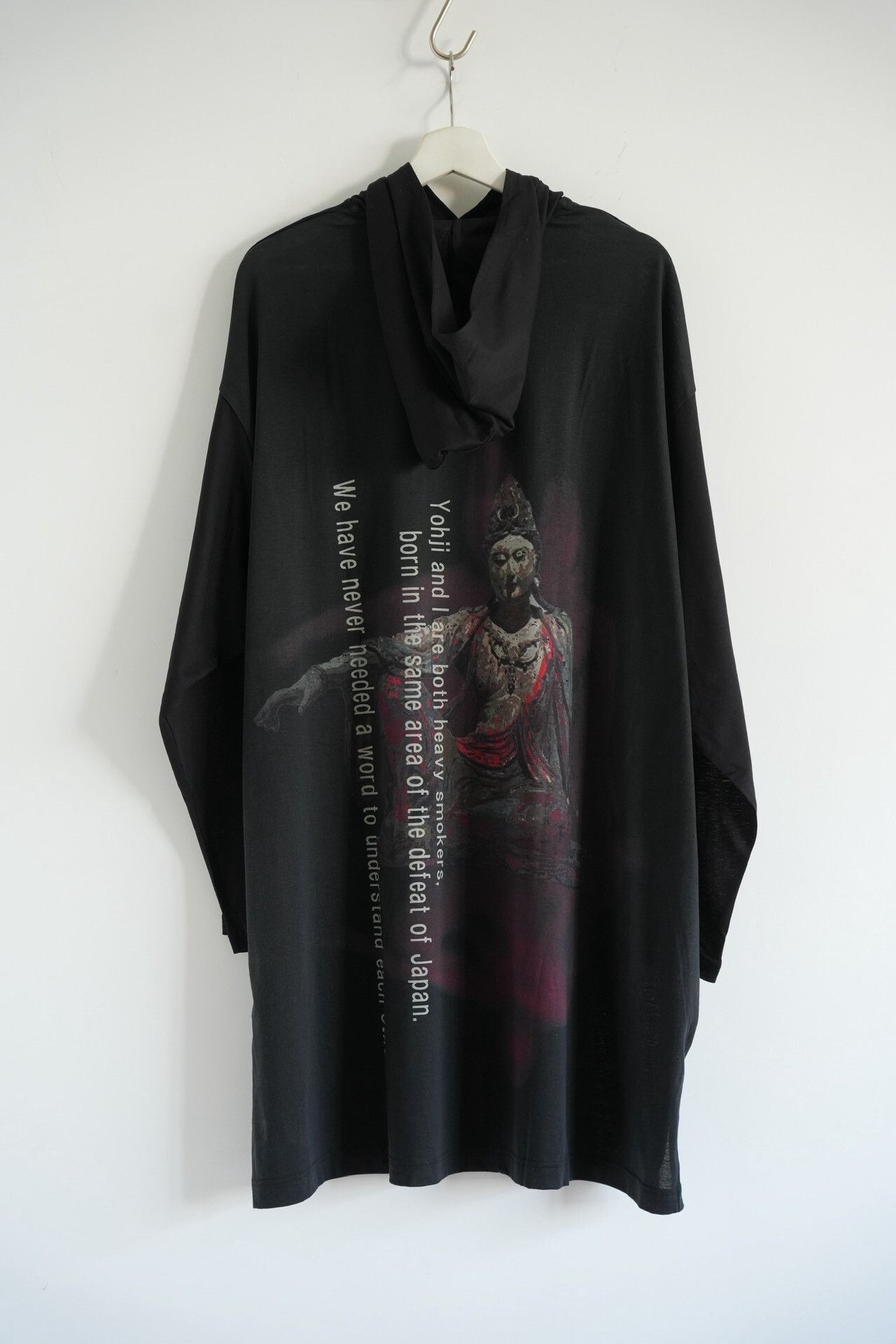 Yohji Yamamoto Yohji Yamamoto Black Hooded Sweatshirt Size US L / EU 52-54 / 3 - 1 Thumbnail