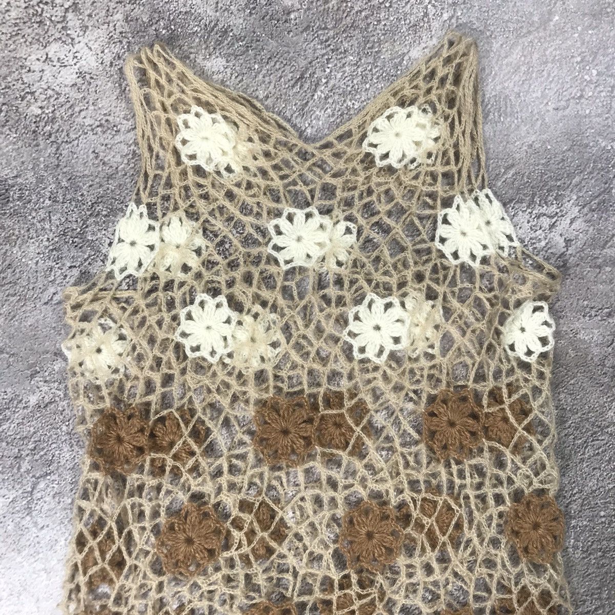 Vintage Vintage Y2K Sequin Knit Tank Top Oversized Rave Glitter M Size M / US 6-8 / IT 42-44 - 2 Thumbnail