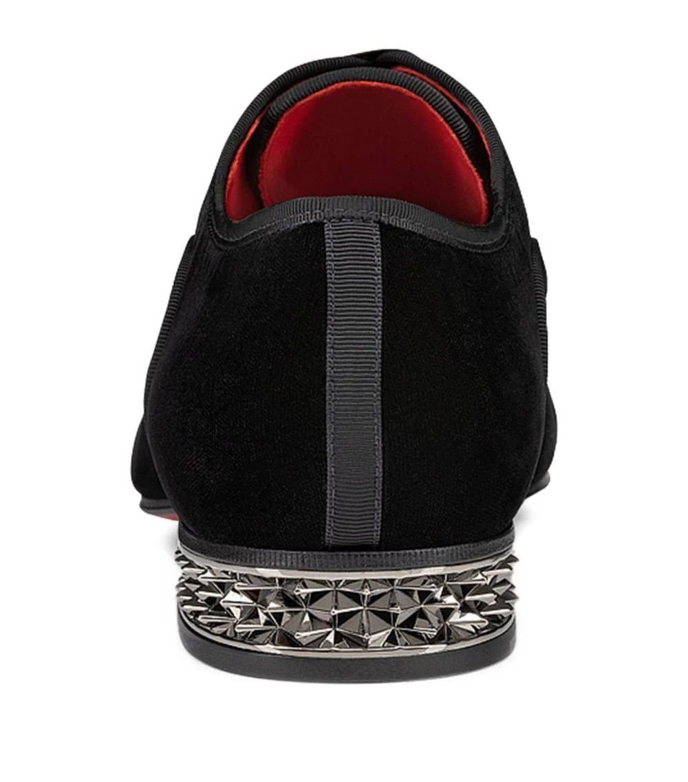 Christian Louboutin os11x1024 Greggyrocks Spike-Heel Velvet Oxfords Shoes Size US 12 / EU 45 - 6 Thumbnail