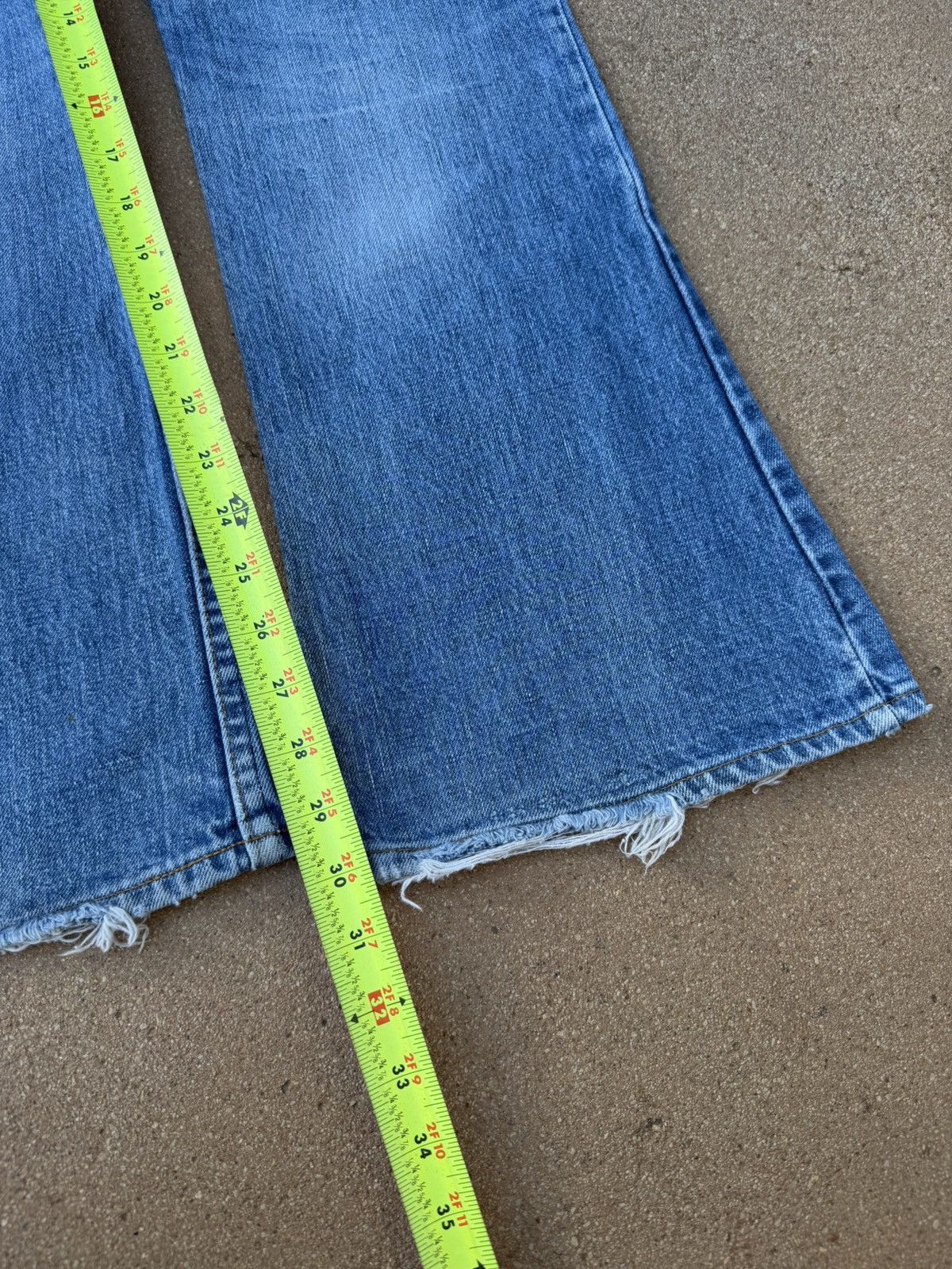 Levi's Vtg 70’s Levi’s 646 Orange Tab Bellbottom Flare Jeans 33x30 Size US 33 - 11 Thumbnail