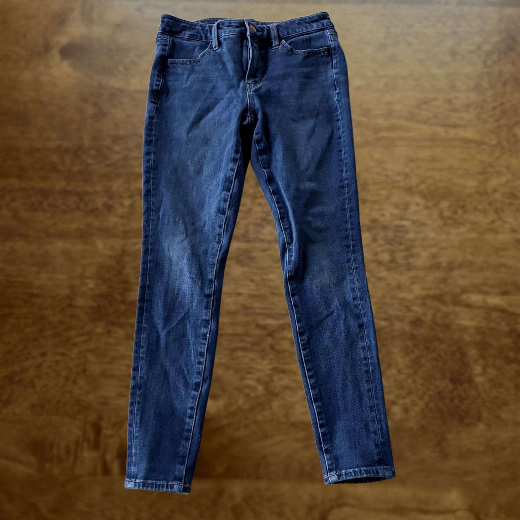 American Eagle Outfitters VINTAGE? No. American Eagle Outfitters Dream Stretch Skinny Jeans Womens 2 Short Blue Denim Size 26" / US 2 / IT 38 - 1 Thumbnail