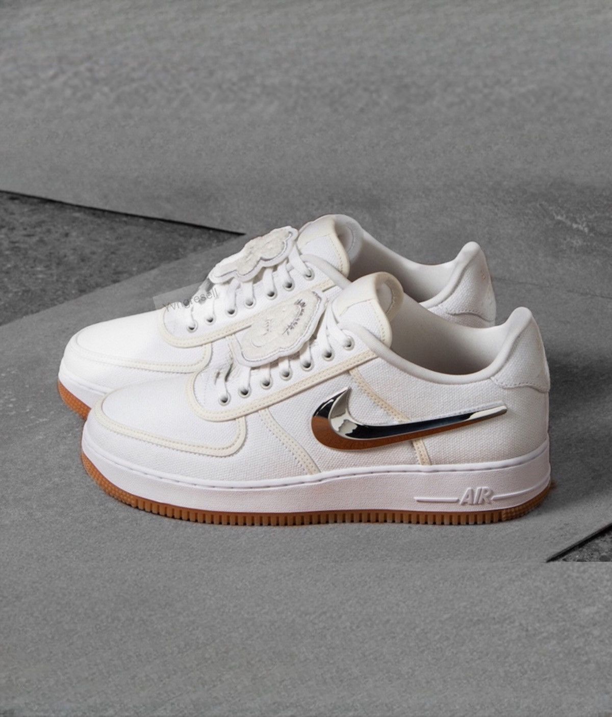 travis scott air force one white