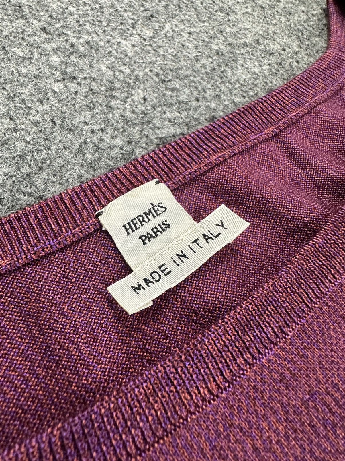 Hermes Hermes - Knitted Silk Off Shoulder Tops Size XS / US 0-2 / IT 36-38 - 5 Thumbnail