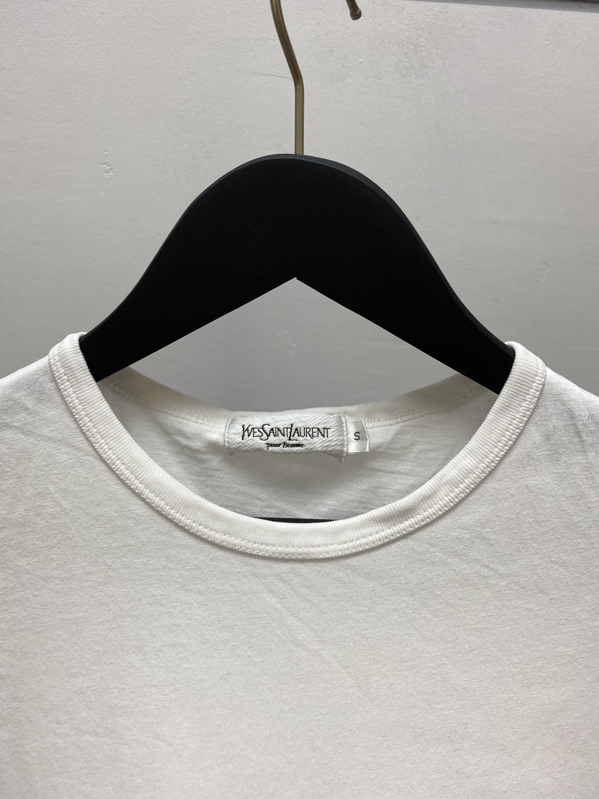 Yves Saint Laurent Yves Saint Laurent Small Logo T-shirt YSL White Men’s S Size US S / EU 44-46 / 1 - 12 Thumbnail