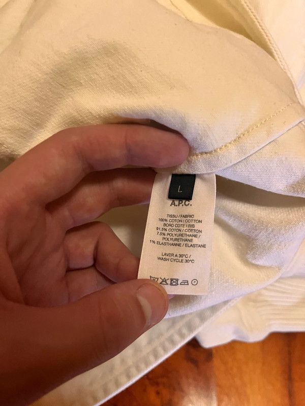 A.P.C. × Louis W. A.P.C X Louis W White Cream Denim Jacket new without tags Size US L / EU 52-54 / 3 - 5 Thumbnail