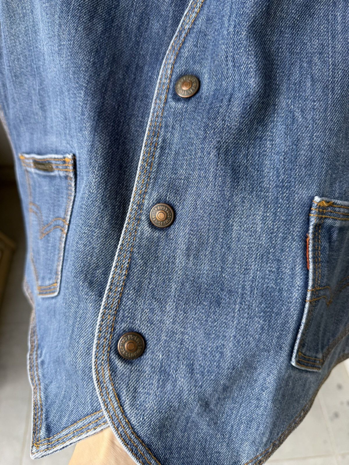Levi's Vintage Clothing Levi’s vest jeans vintage Size 46R - 4 Thumbnail