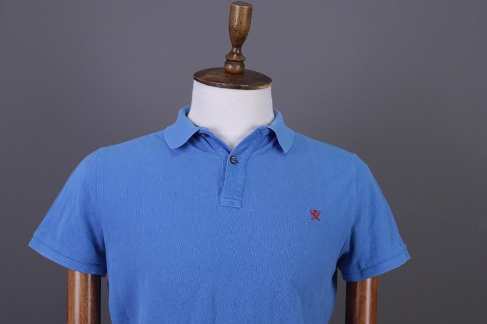 Designer Hackett London Classsic Fit Blue Polo Summer Shirt Size M Size US M / EU 48-50 / 2 - 4 Thumbnail