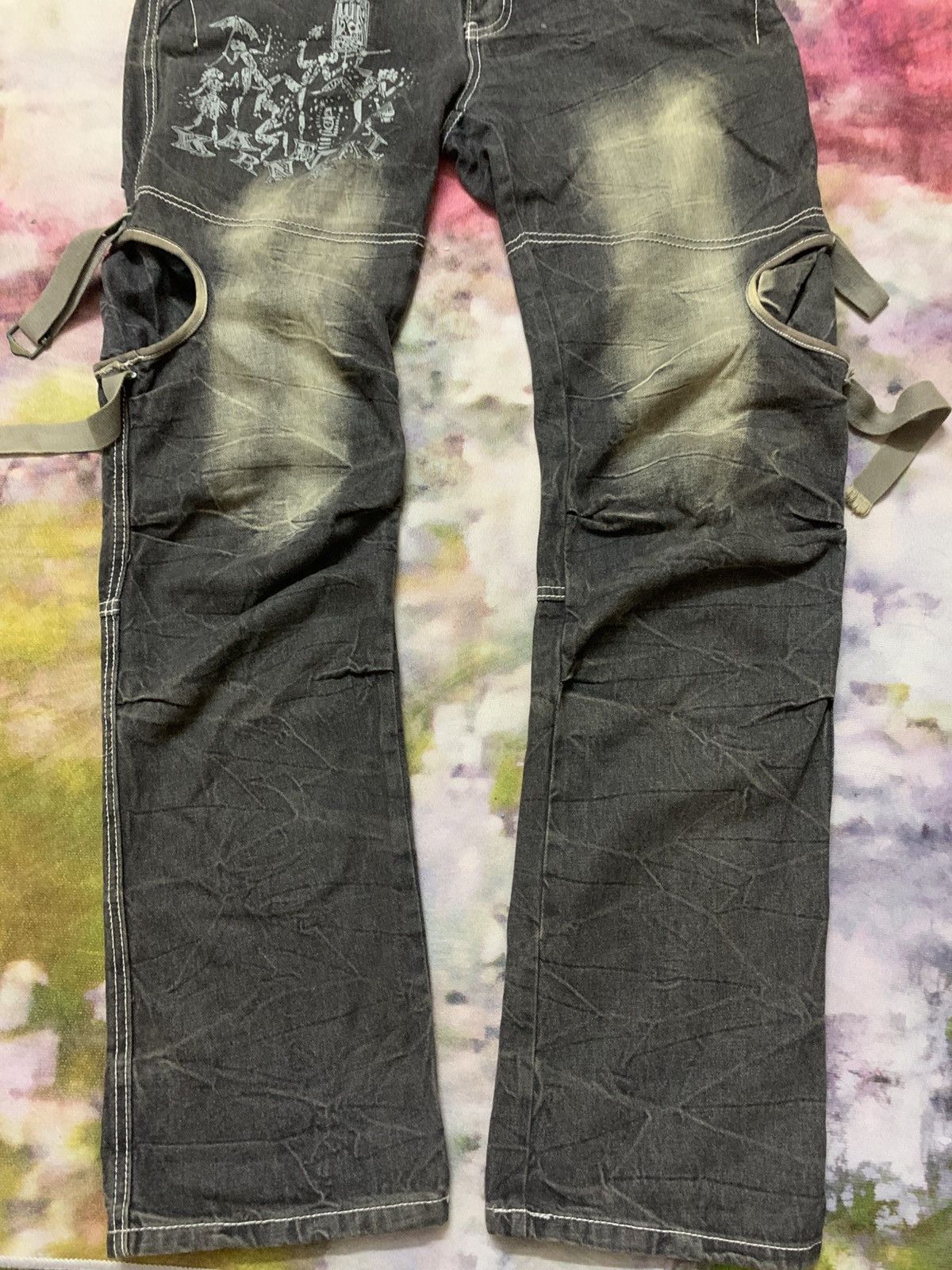 Tornado Mart Japanese Brand Aston Design Mud Washed Denim LGB ISHII Size US 33 - 3 Thumbnail