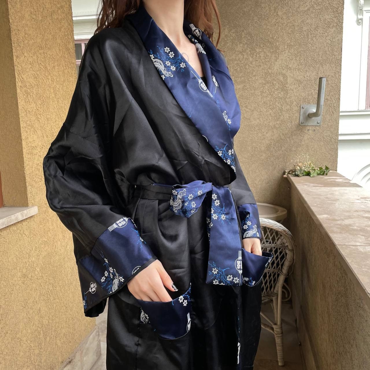 Other Vintage Reversible Satin Robe Dragon Kimono Japanese style Size ONE SIZE - 3 Thumbnail