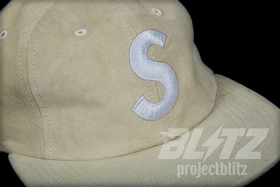 Supreme FW16 Supreme Suede S Logo 6 Panel Cap Hat Cream 2016 Size ONE SIZE - 3 Thumbnail