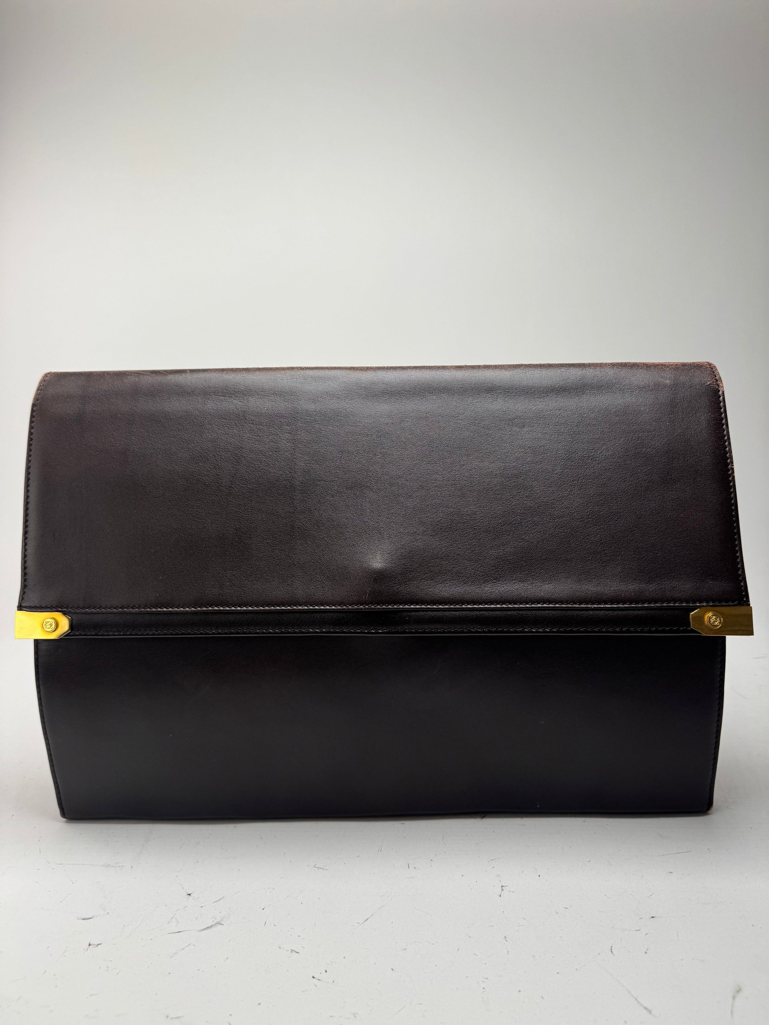 Loewe Vintage Madrid Leather Clutch Brown Size ONE SIZE - 1 Thumbnail