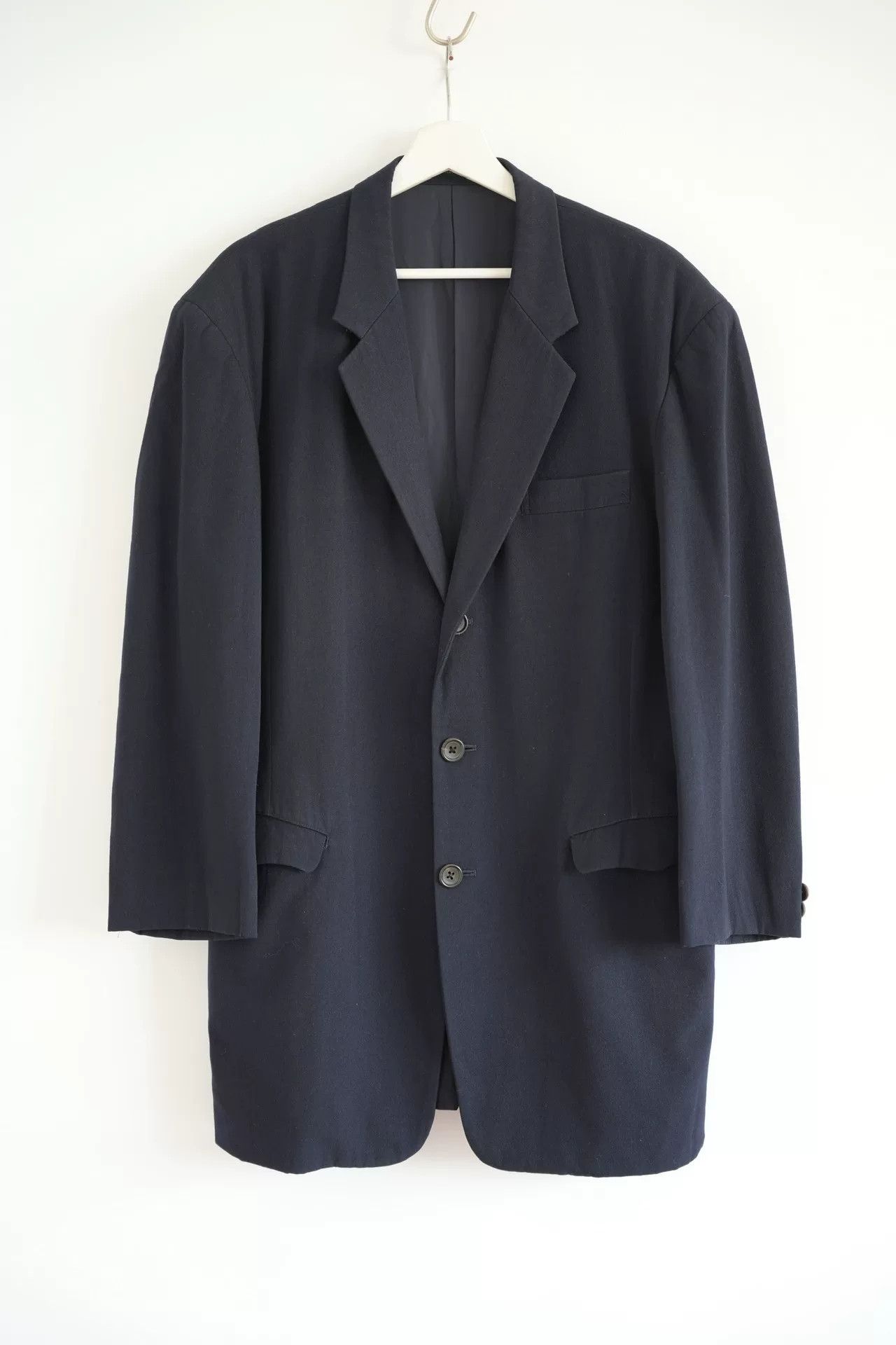 Yohji Yamamoto BLACK SCANDAL COTTON DRILL PIPING POCKETS JACKET HJ