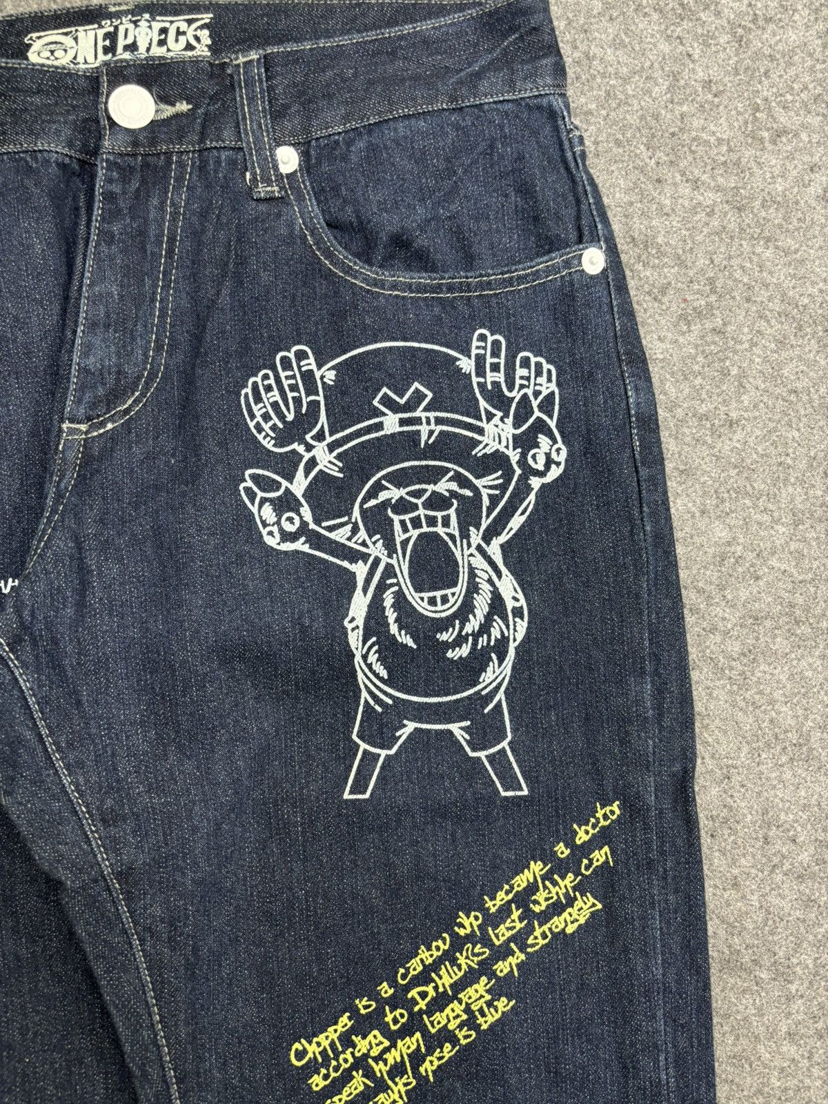 Anime 💥Anime Lover Style💥One Piece Pirate Lfe Relaxed Denim F547 Size US 34 / EU 50 - 4 Thumbnail