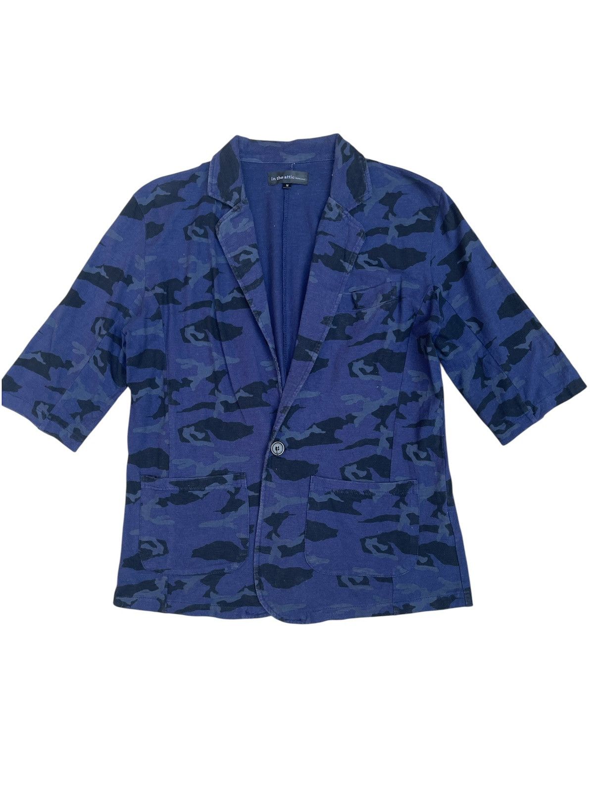 In The Attic in the attic Blue Camo Shirt Single Button Size US M / EU 48-50 / 2 - 1 Thumbnail