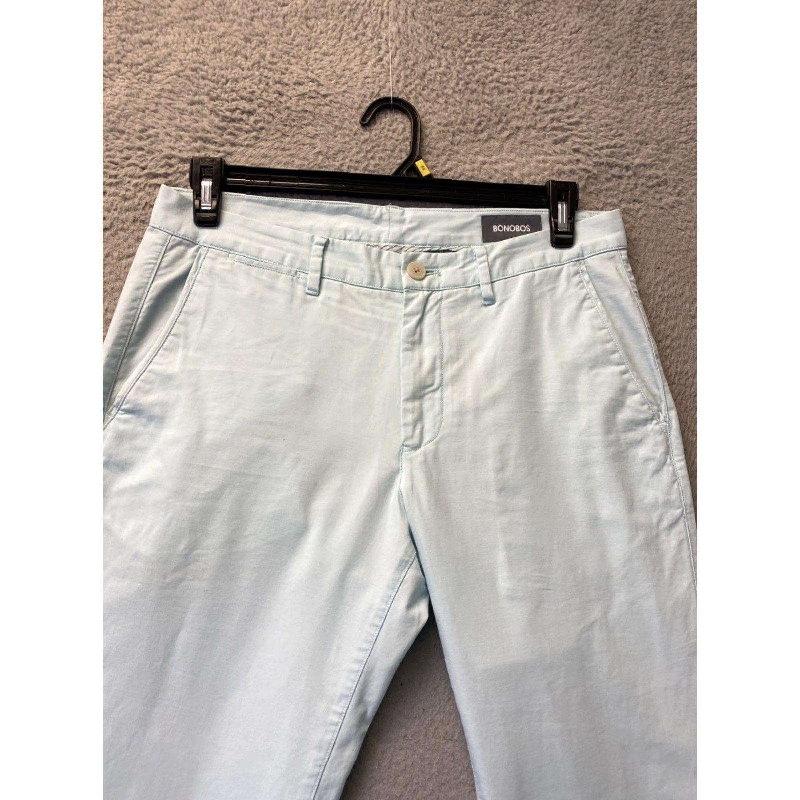 Bonobos VINTAGE Bonobos Men's Chino Pants Slim Taper 32x32 Light Turquoise Cotton Casual Mens Size US 32 / EU 48 - 2 Thumbnail