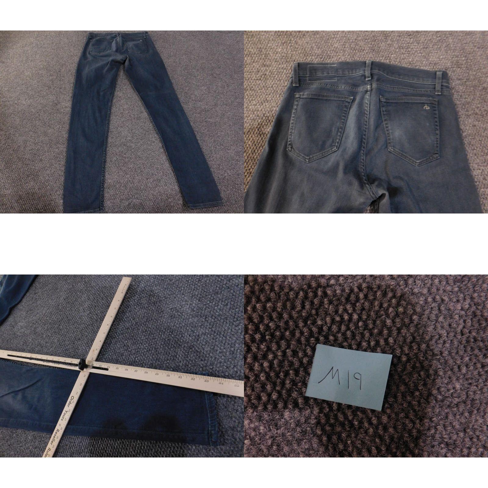 Rag & Bone rag & bone Jeans Mens 33 Fit 1 Standard Issue Skinny Richmond M1224C933RIC Jeans Mens Blue Richmond Skinny 33 in in. Size US 33 - 8 Thumbnail