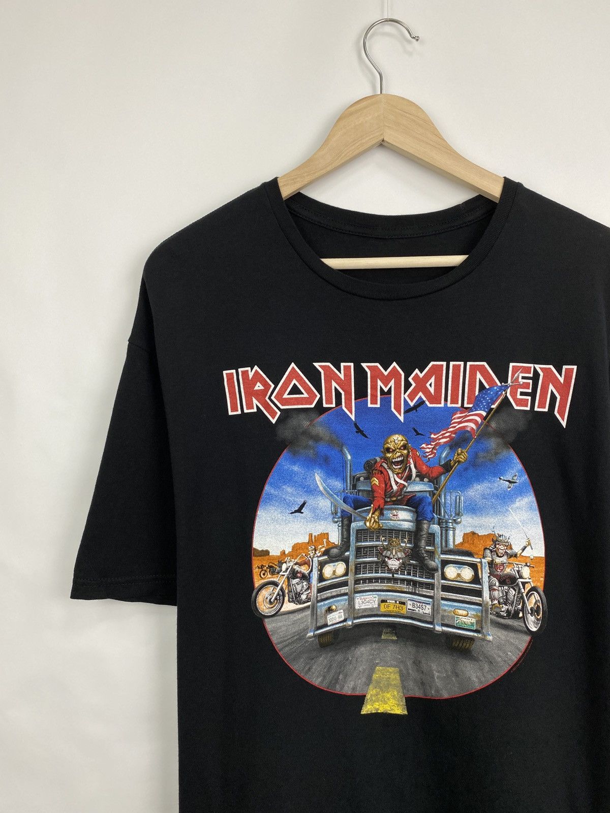 Iron Maiden 🇺🇸 ☠️ Vintage Y2K Iron Maiden Death Skull Skeleton Rare Retro Size US XXL / EU 58 / 5 - 6 Thumbnail