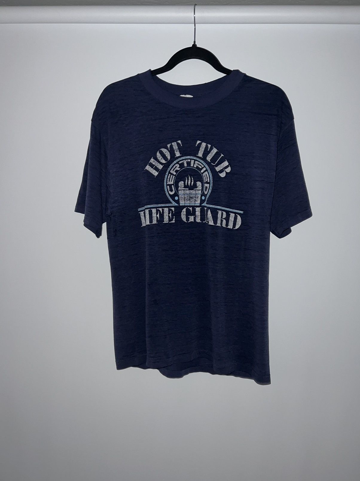 Vintage Vintage 80s Life Guard T-Shirt Size US XL / EU 56 / 4 - 1 Thumbnail