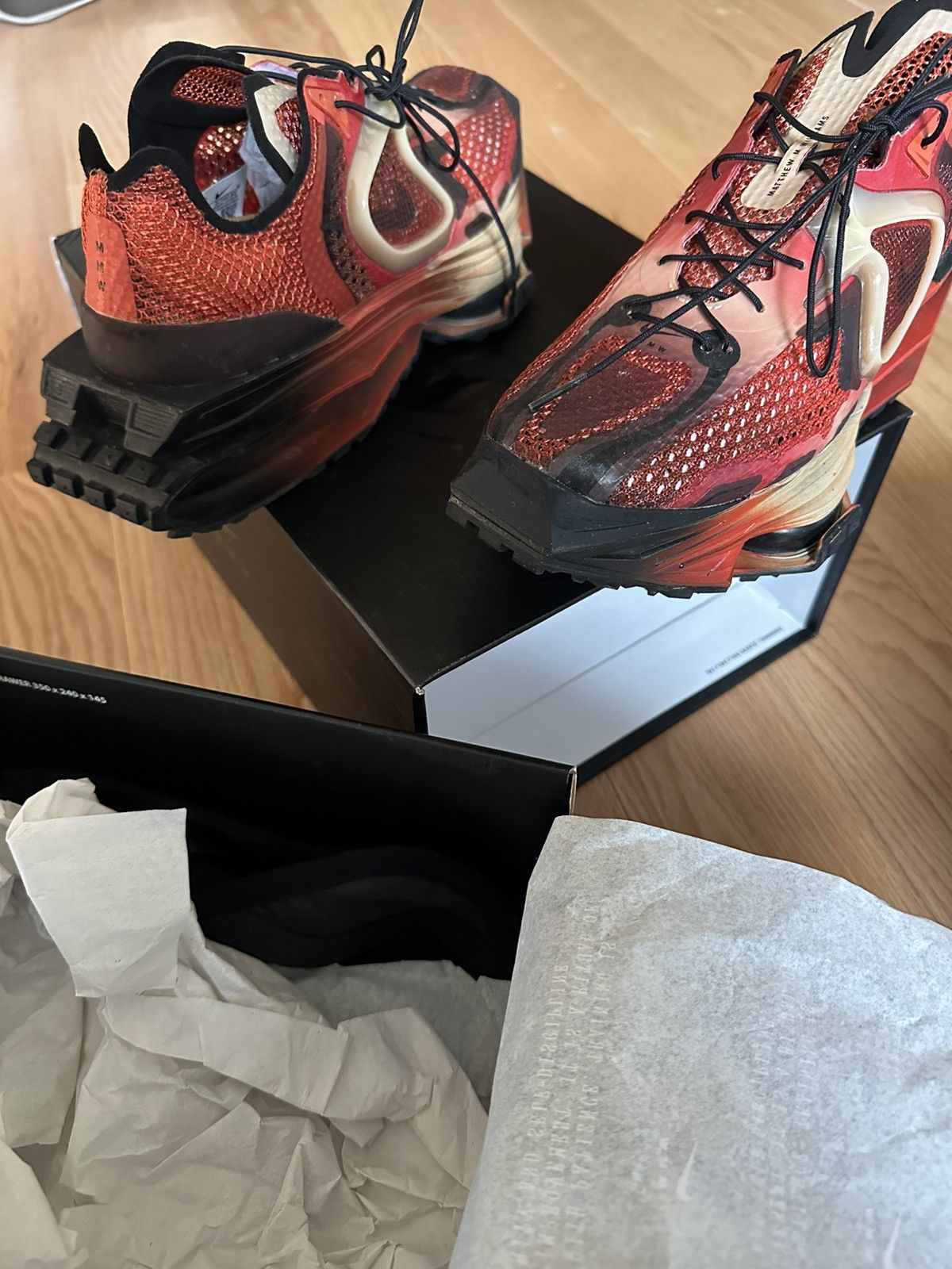 Nike Zoom MMW Matthew Williams Rust/Black-Sesame Brand New