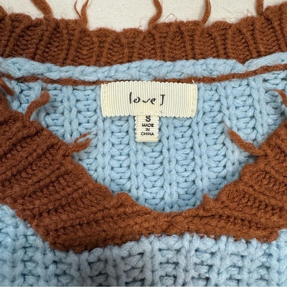 Other Love J Striped Striped Cropped Distressed Sweater Size S Size S / US 4 / IT 40 - 7 Thumbnail