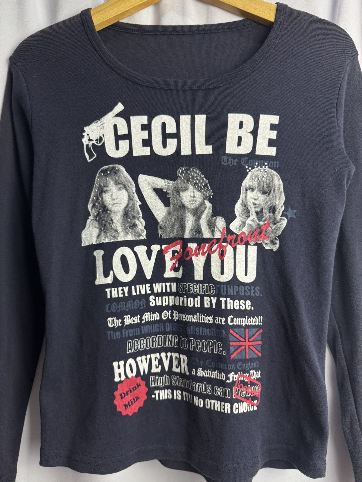 If Six Was Nine × Japanese Brand × Le Grande Bleu (L.G.B.) Japanese Cecil Be Gun England Long Sleeve Size US S / EU 44-46 / 1 - 2 Thumbnail