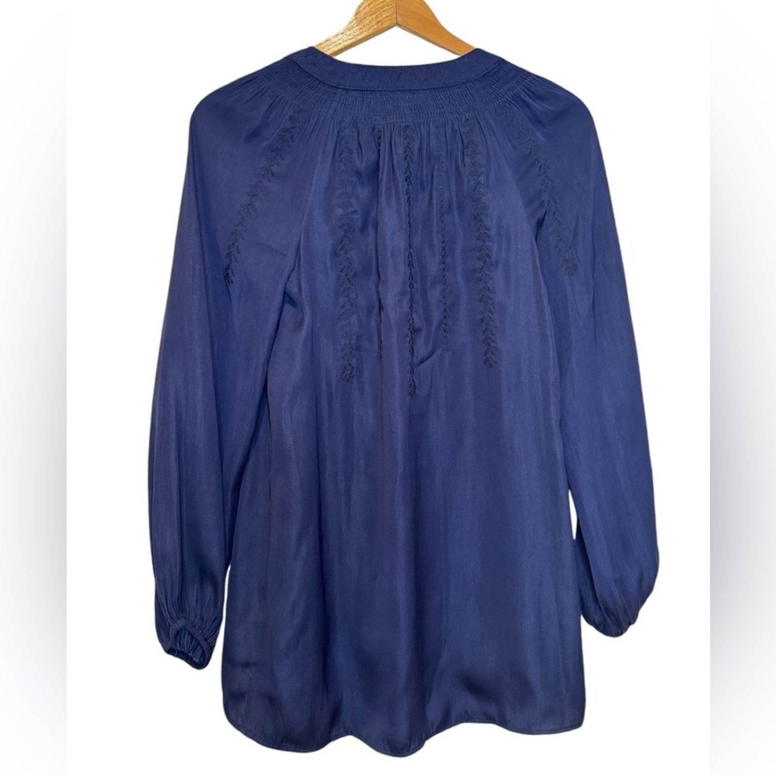 Lilly Pulitzer Lilly Pulitzer Hollis Long Sleeve Embroidered Blouse Size XS Size XS / US 0-2 / IT 36-38 - 6 Thumbnail
