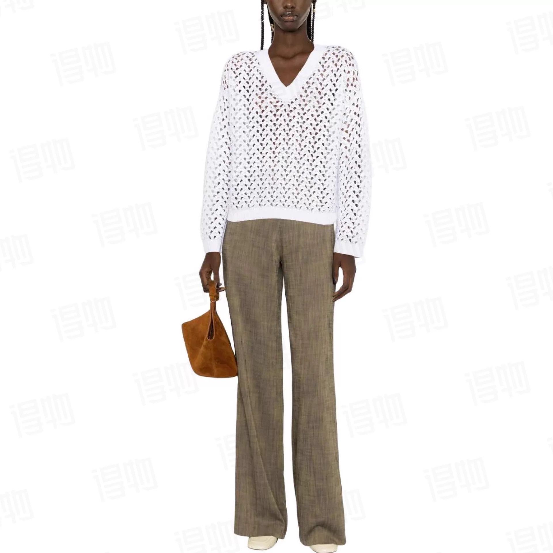 Brunello Cucinelli BC Sequin-Embellished Oversized Crochet Sweater XXS Size XXS / US 00 / IT 34 - 8 Thumbnail