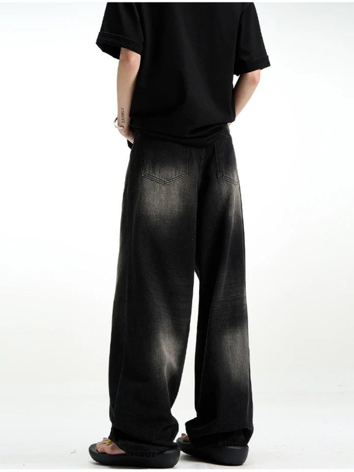 Retro Harajuku High Waist Straight-leg Denim Jeans