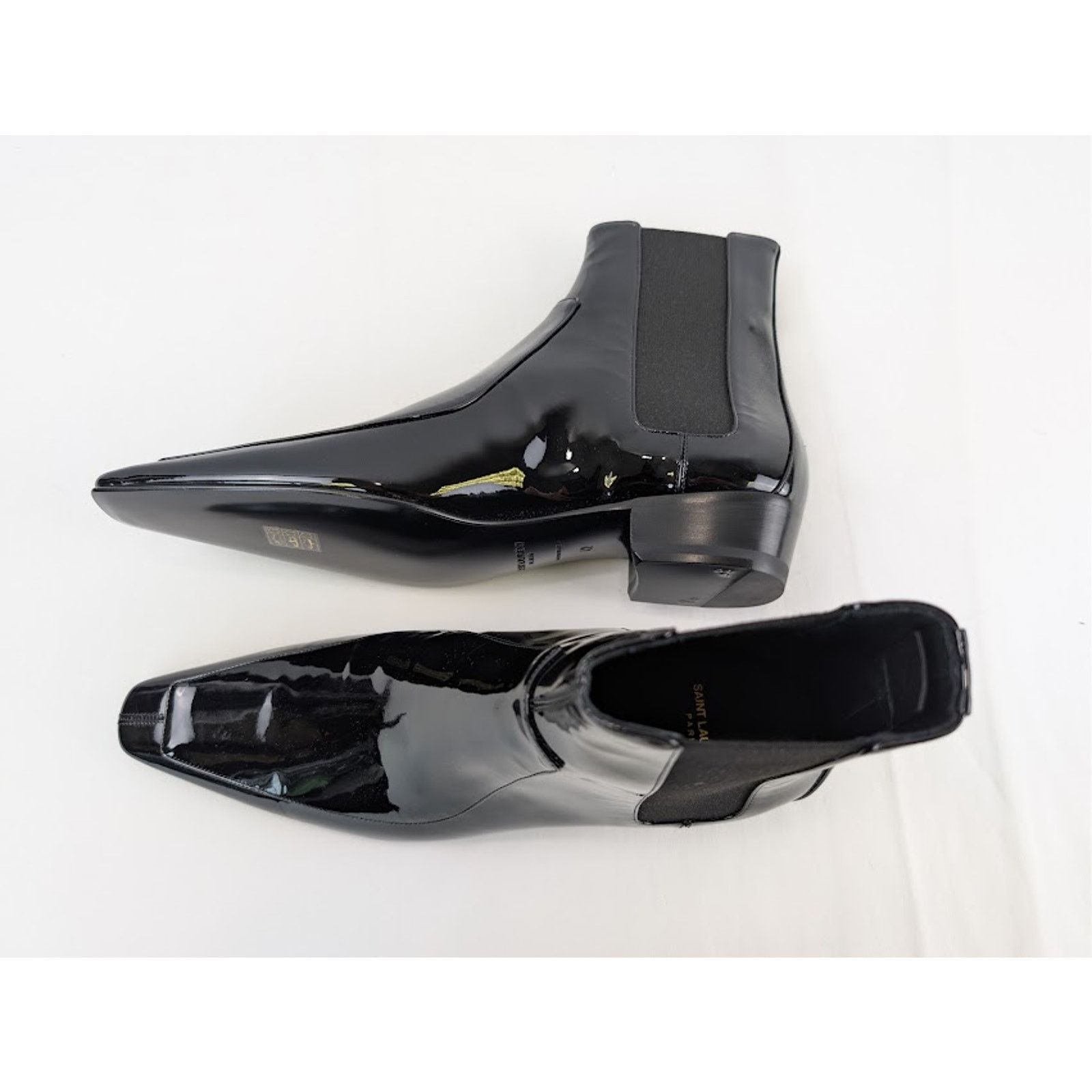 Saint Laurent Paris o1rshd1 Leather Paolo 30 Chelsea Boots in Nero 41.5 Size US 8.5 / EU 41-42 - 4 Thumbnail