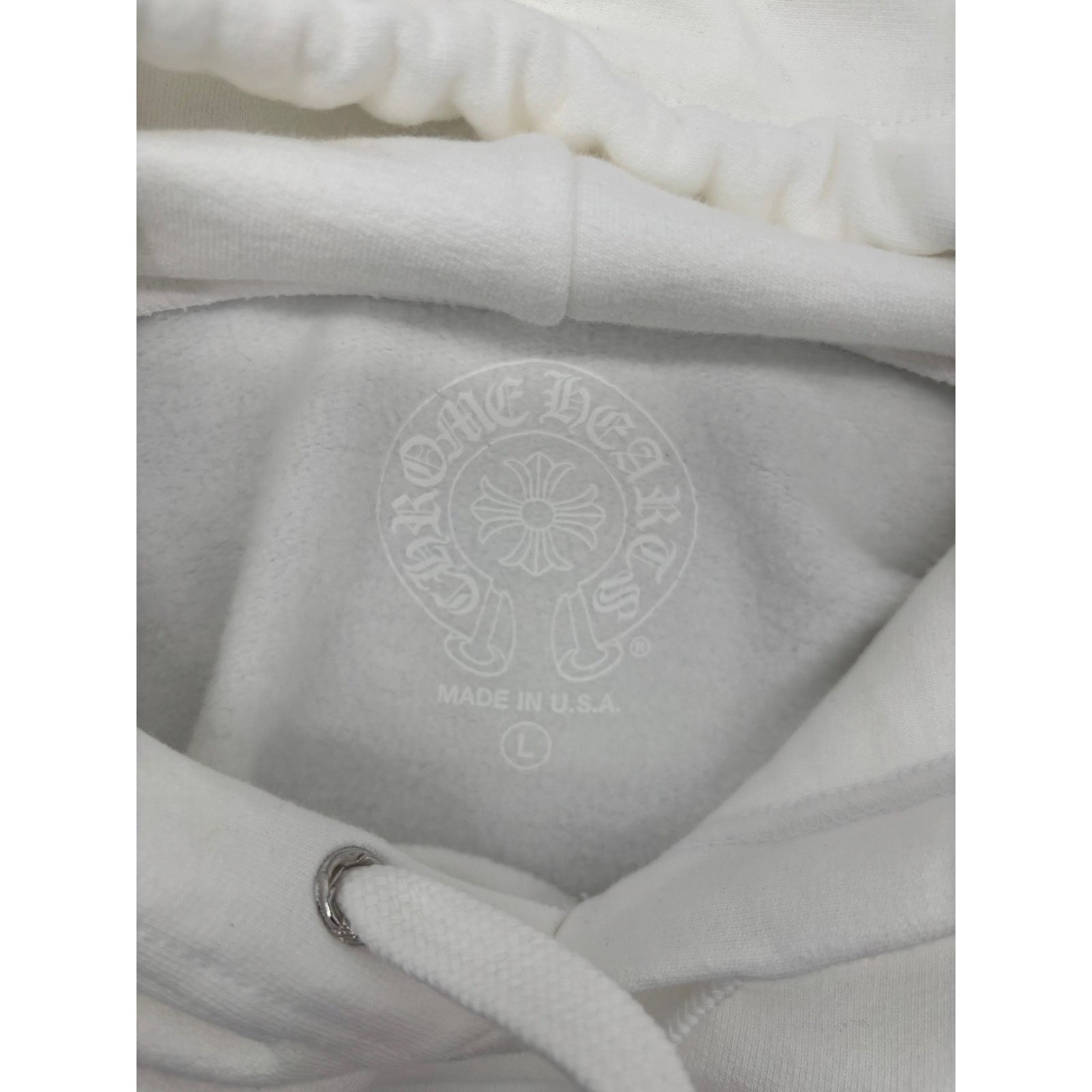 Chrome Hearts Chrome Hearts Miami Horseshoe Logo White Hoodie Size Large Size US L / EU 52-54 / 3 - 10 Thumbnail