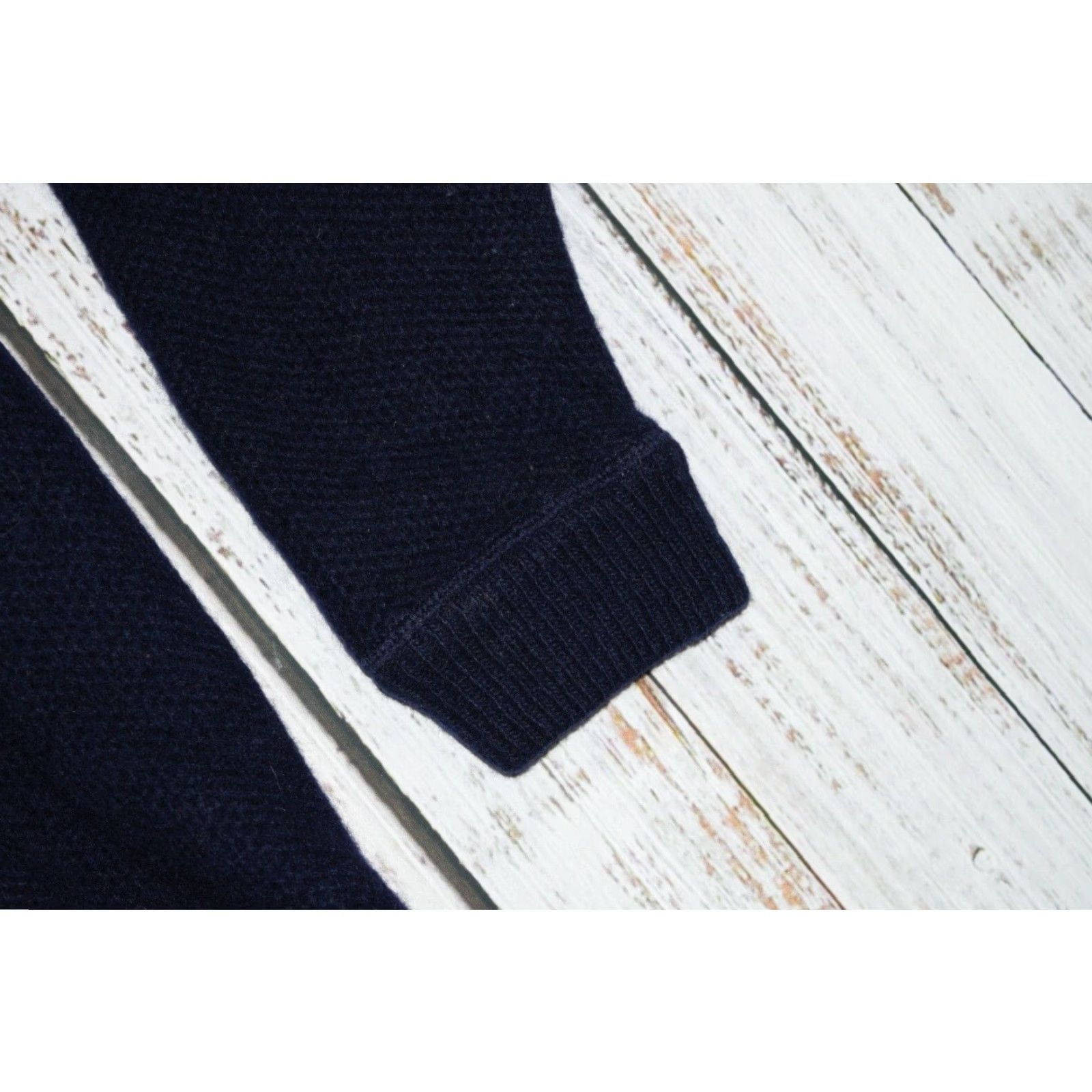 Gap VINTAGE GAP MENS L LARGE NAVY BLUE LAMBSWOOL FISHERMAN KNIT SWEATER 90s PULLOVER Size US L / EU 52-54 / 3 - 3 Thumbnail