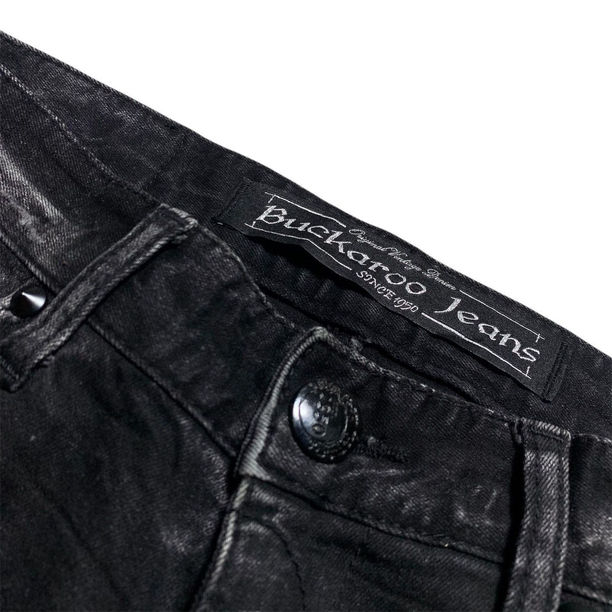 Japanese Brand Buckaroo Distressed Boro Faded Ifsix Vkeii Gothic Lgb Style Size US 31 - 3 Thumbnail