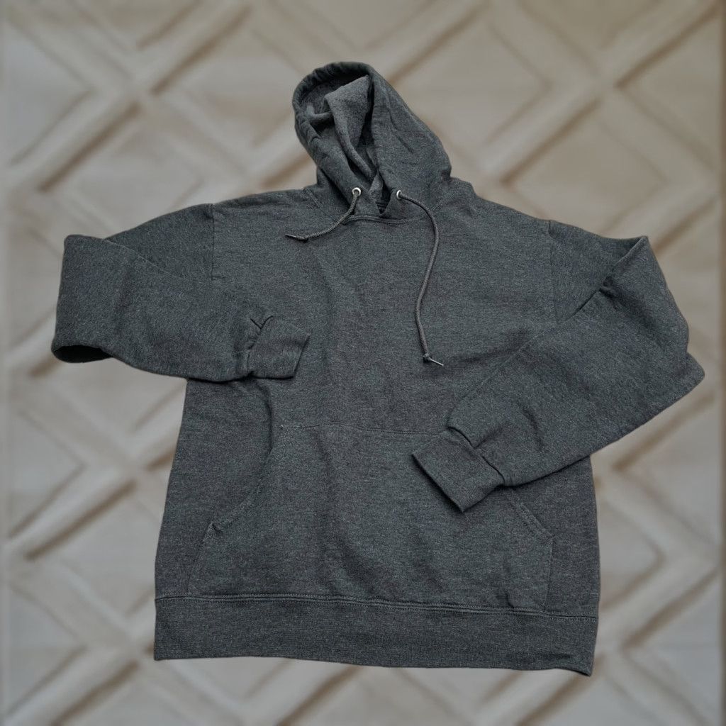 Fruit Of The Loom Fruit of the Loom Pullover Hoodie Womens Small Gray Fleece Drawstring Logo Size S / US 4 / IT 40 - 1 Thumbnail