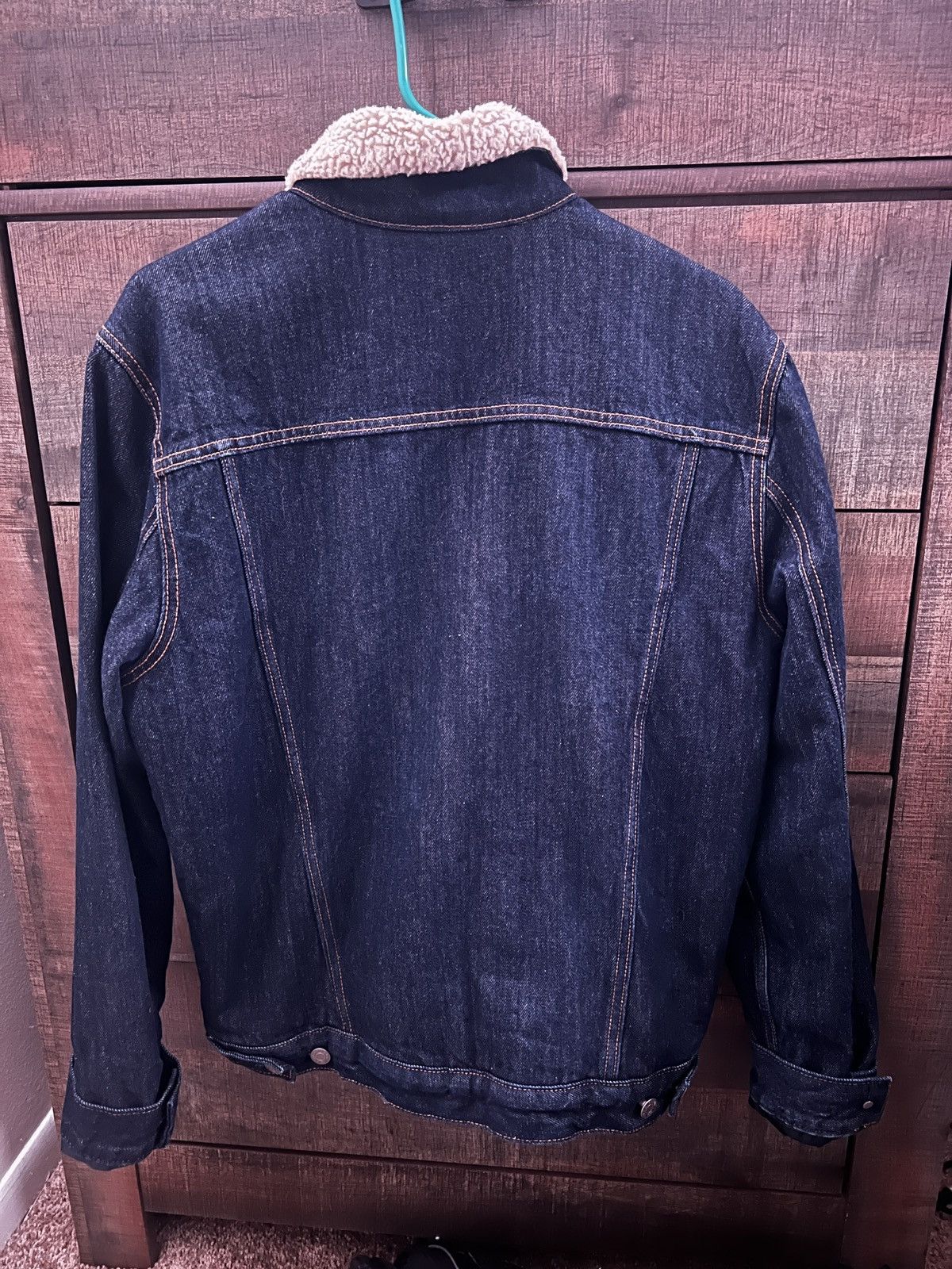 Gap Dark denim jacket with fur Size US M / EU 48-50 / 2 - 2 Thumbnail