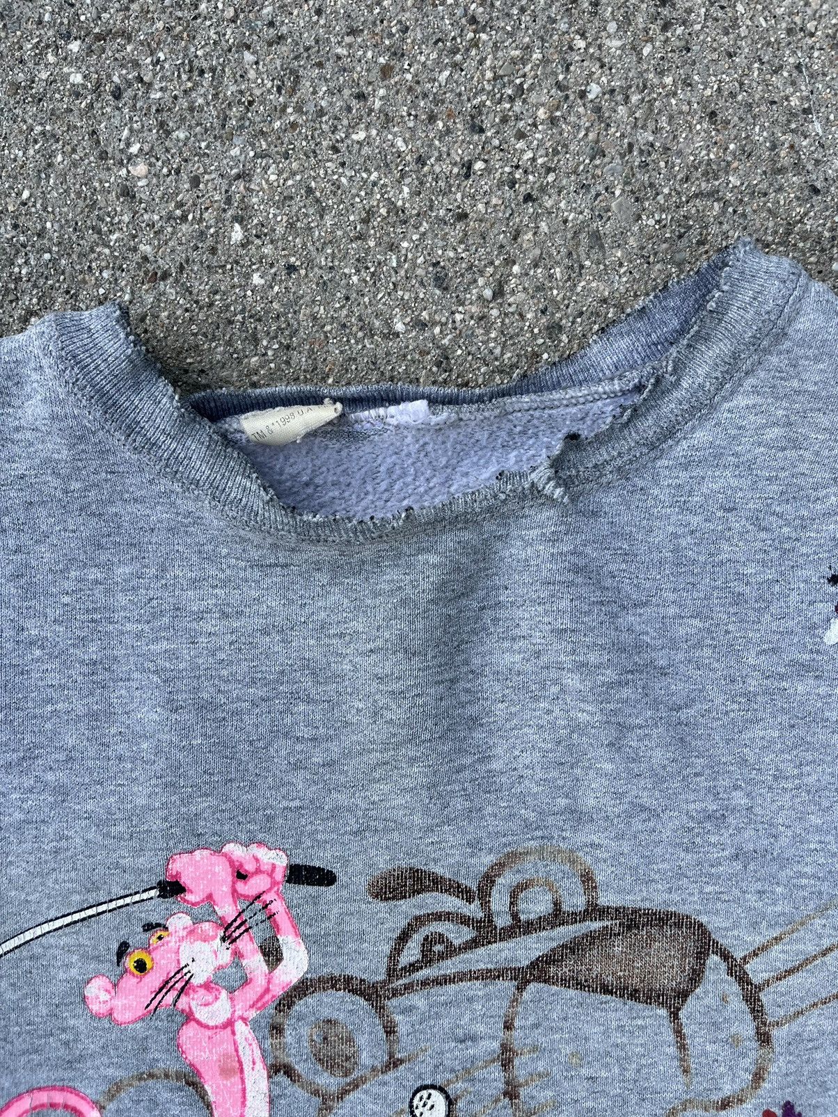 Japanese Brand × Vintage Vintage Pink Panther Crewneck Sweatshirt Distressed 1998 Size US S / EU 44-46 / 1 - 5 Thumbnail