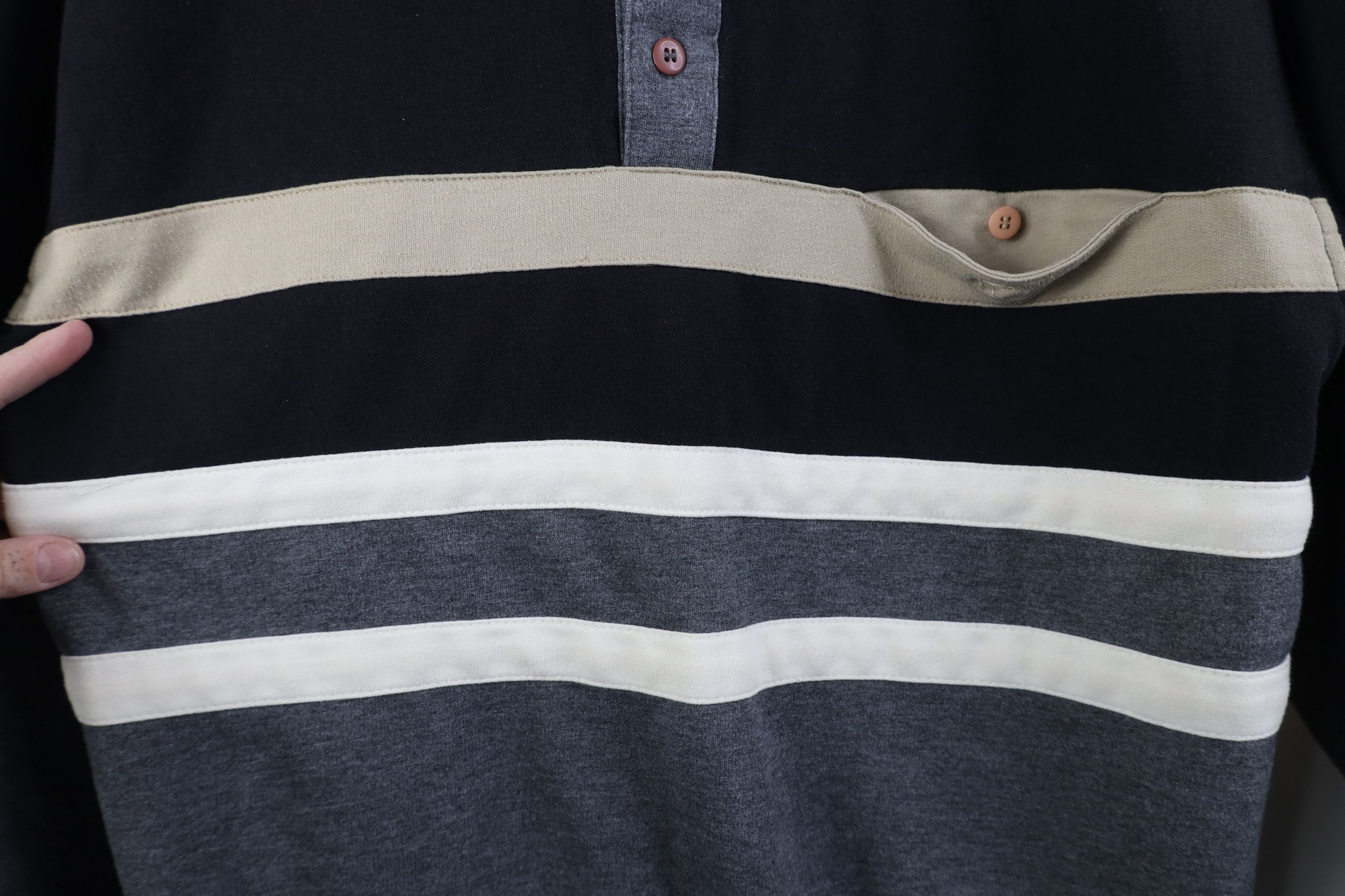 Vintage Vintage 90s Streetwear Pullover Long Sleeve Rugby Polo Size US M / EU 48-50 / 2 - 5 Thumbnail