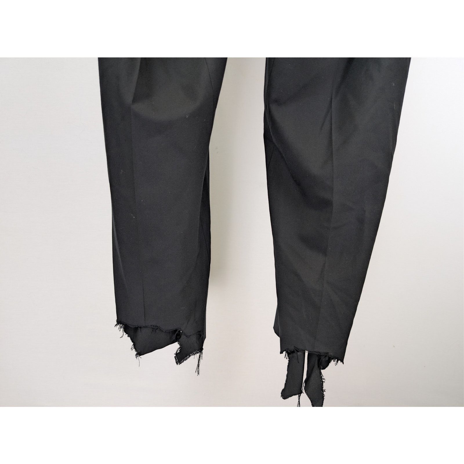 Balenciaga o1rshd1 Fluid Wool Barathea Skater Tailored Pants in Black Size US 30 / EU 46 - 11 Thumbnail