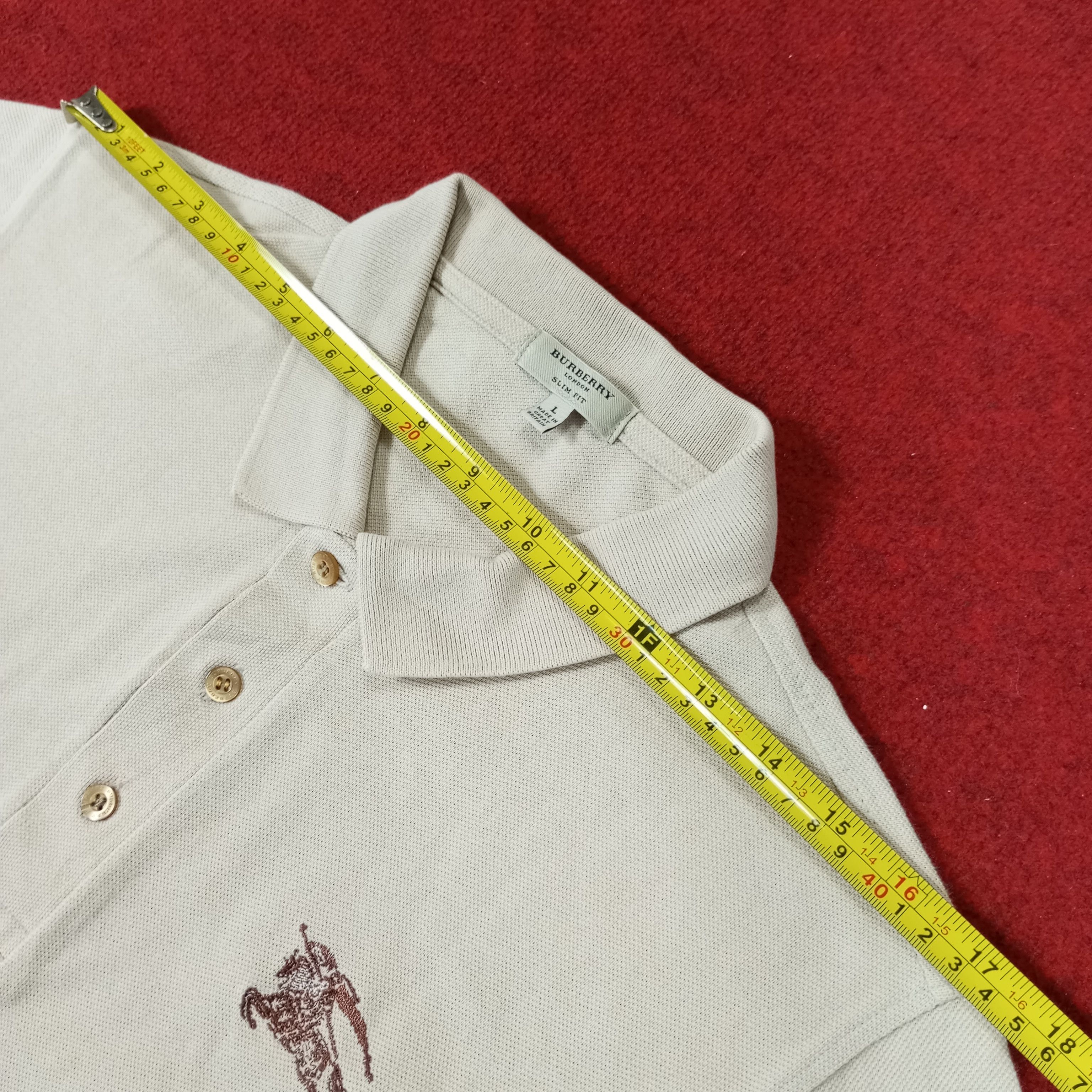 Burberry Burberry London Slim Fit Long Sleeve Polos Size US L / EU 52-54 / 3 - 8 Thumbnail