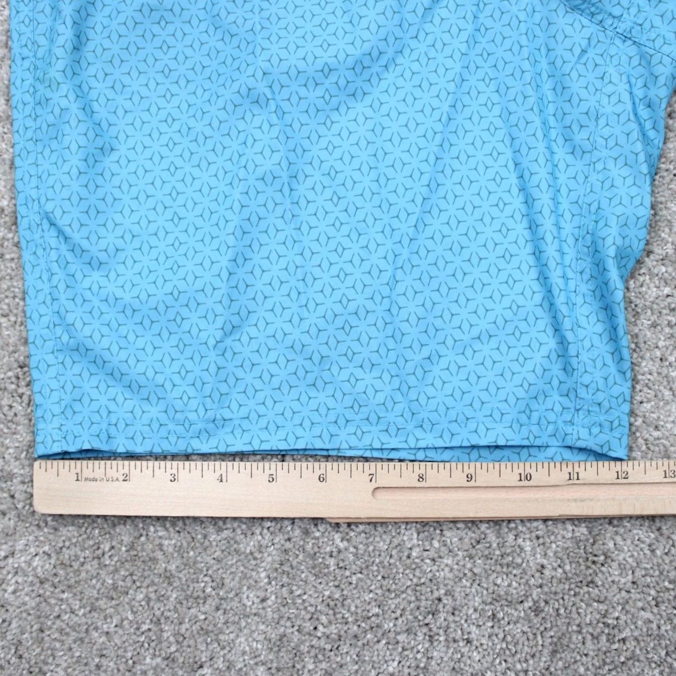 Spyder Spyder Swim Trunks Men Large Blue Geometric Quick Dry Board Shorts 9" inseam Size US 33 - 6 Thumbnail