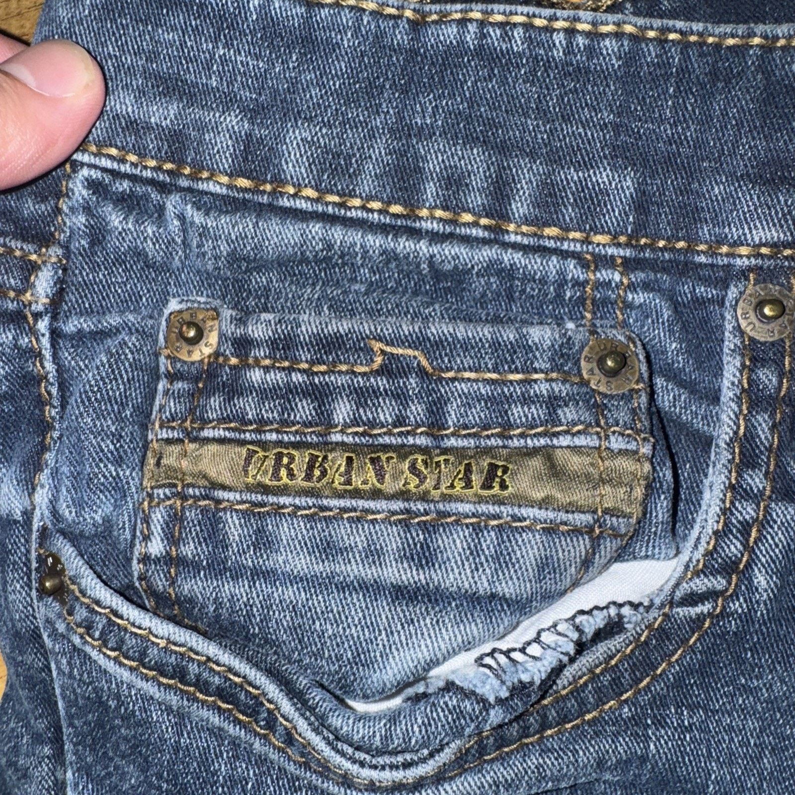 Vintage Vintage Urban Star Jeans Wear Denim 34x28 Blue Y2K Size US 34 / EU 50 - 7 Thumbnail