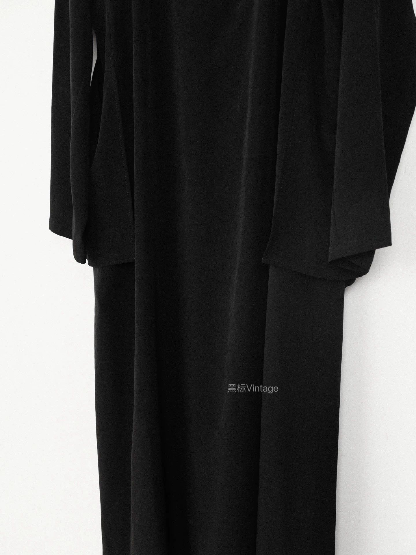 Yohji Yamamoto Yohji Yamamoto 19AW Vintage Collarless Winged Triacetate Dress Size S / US 4 / IT 40 - 6 Thumbnail