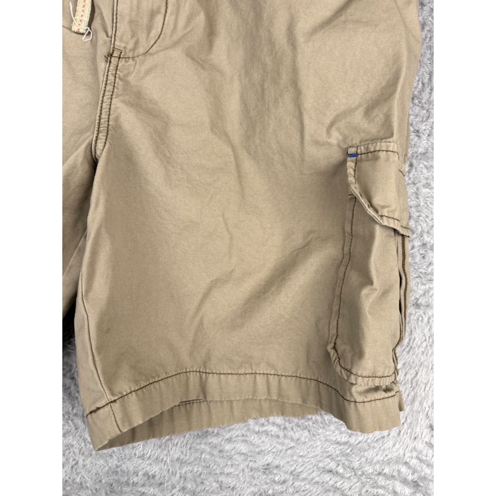 Tommy Bahama Tommy Bahama Shorts Men XL Beige Cargo 100% Cotton Flat Front 38x8 Flat Front Cargo Pocket Logo Relaxed Size US 36 / EU 52 - 5 Thumbnail