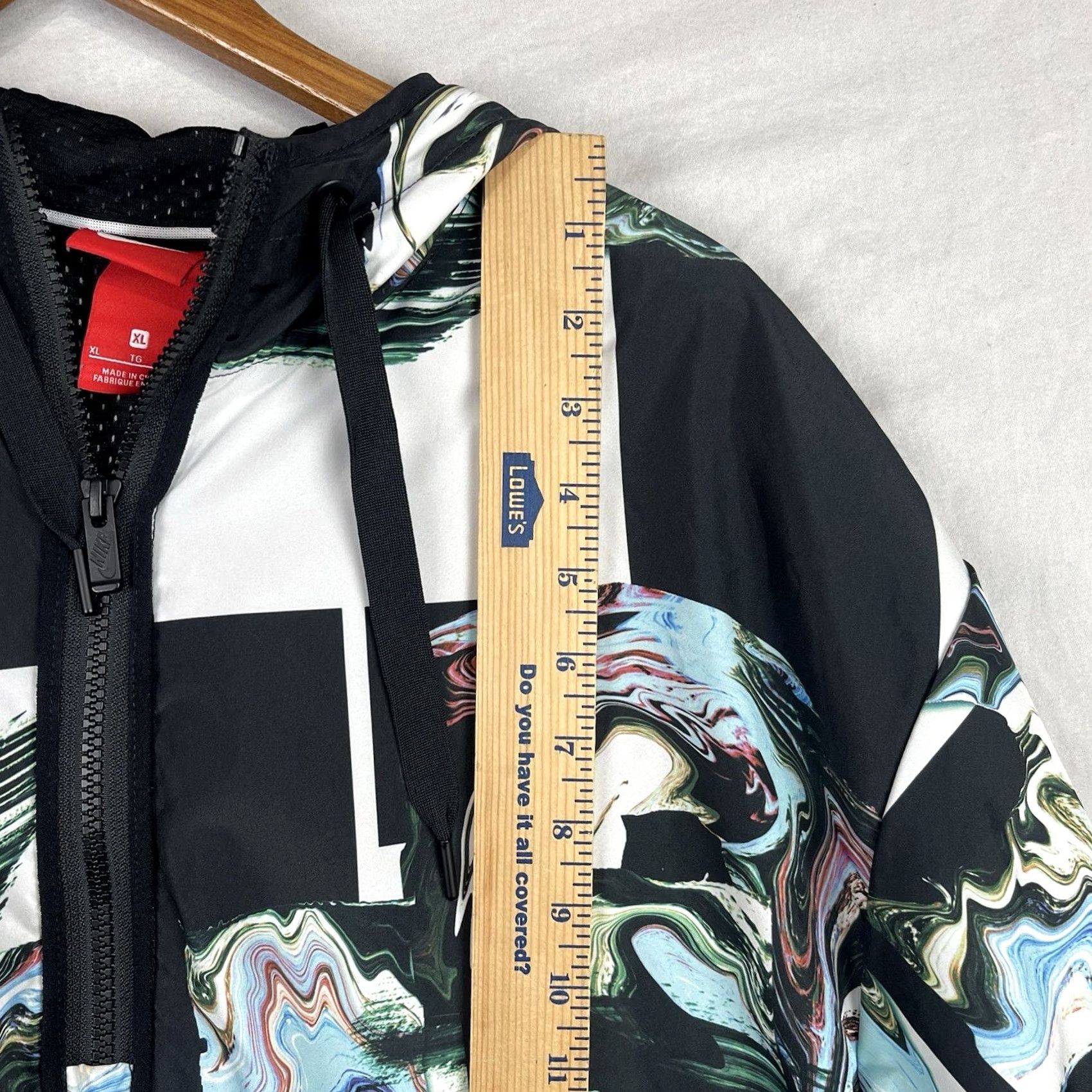 Nike Nike Windrunner Jacket Womens XL Black Marble Windbreaker Half Zip Hooded BQ6783-010 Size XL / US 12-14 / IT 48-50 - 6 Thumbnail