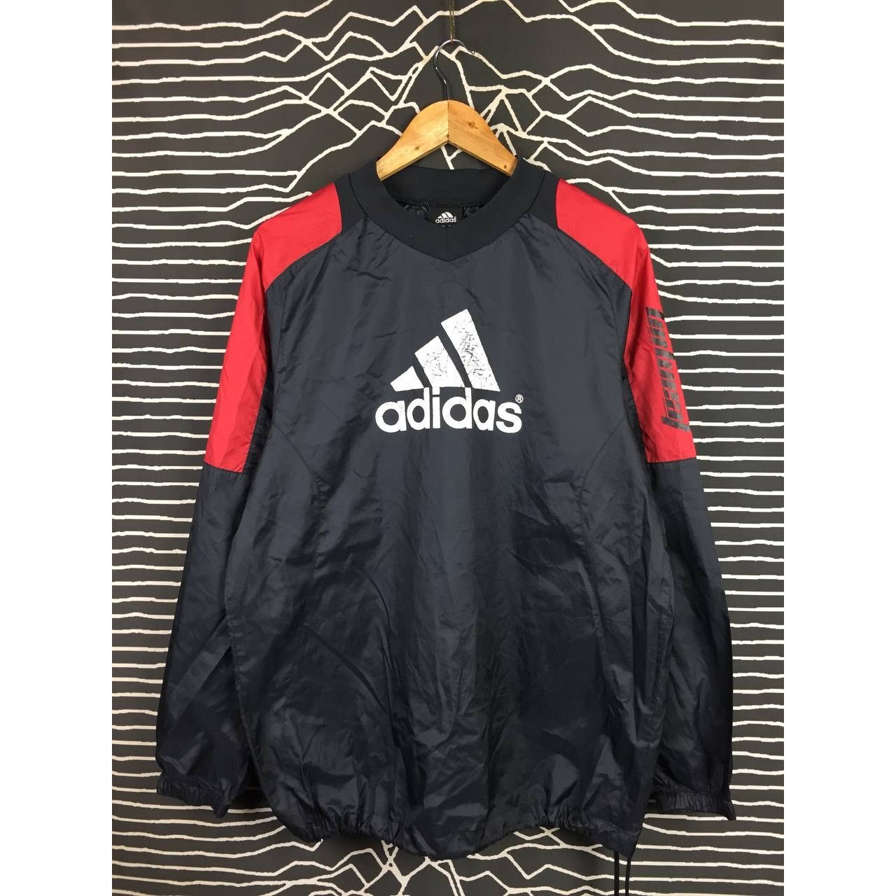 Adidas × Vintage Vtg Adidas Big Logo Pullover Windbreaker Jacket Size US M / EU 48-50 / 2 - 1 Thumbnail