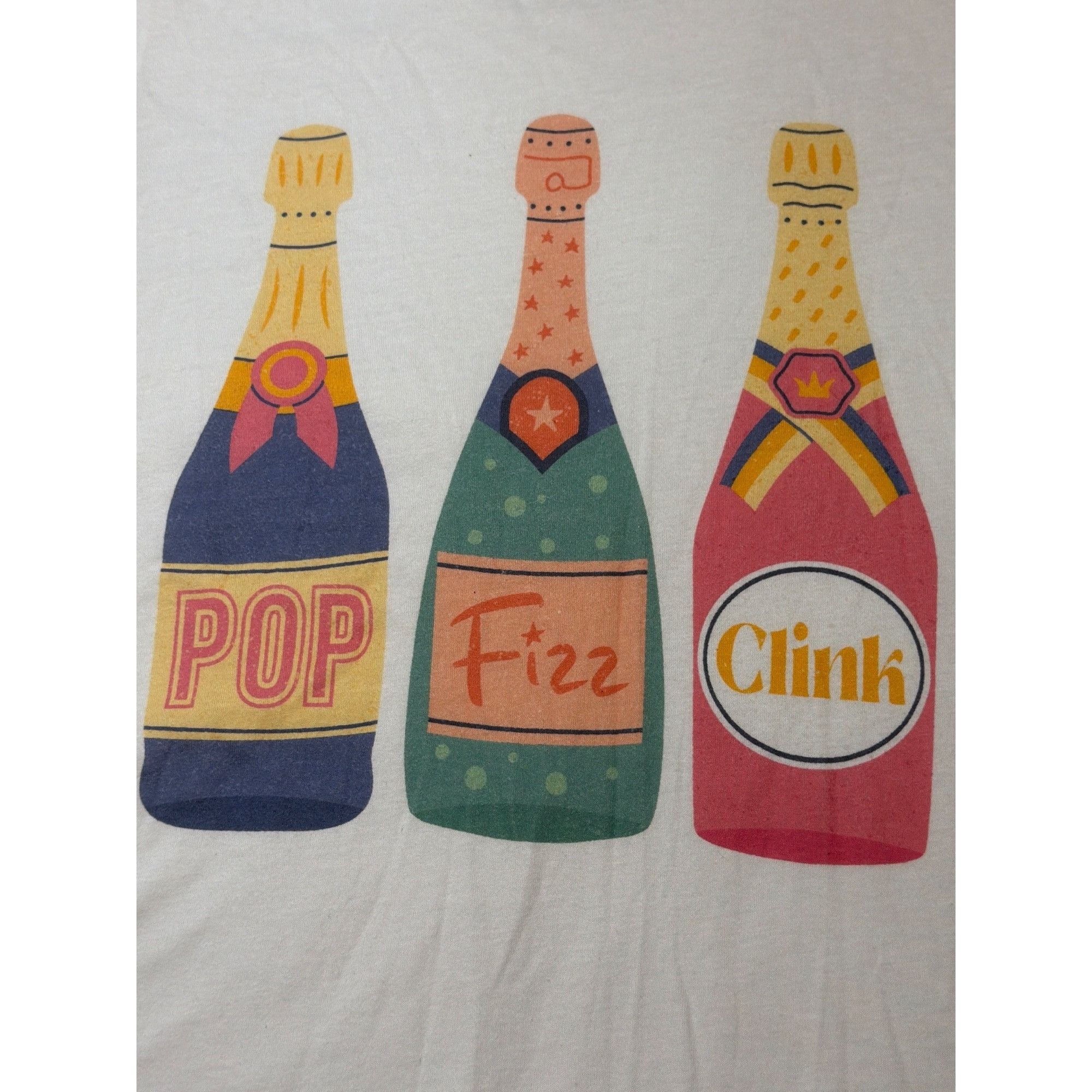 Other Pop Fizz Clink Graphic T Shirt Golden Rose Clothing Cotton C Size S / US 4 / IT 40 - 3 Thumbnail