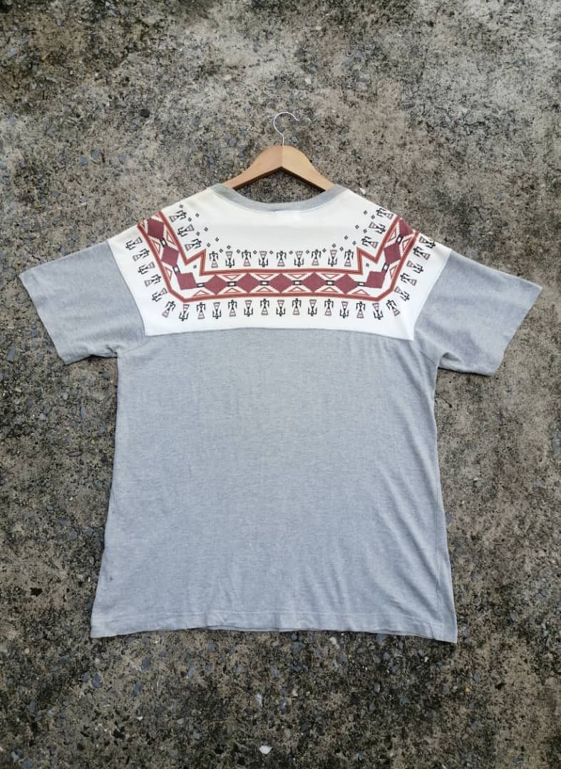 Japanese Brand Pherrow's Bros Stormy Blue Navajo Tee Size US M / EU 48-50 / 2 - 2 Thumbnail