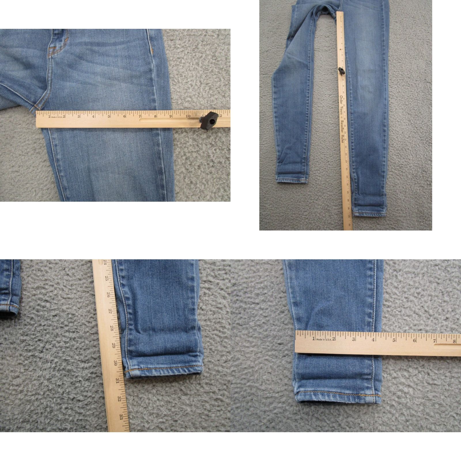 Denime Cello Jeans Skinny Denim Stretch Medium Wash Women Juniors Size 3 Blue Size 26" / US 2 / IT 38 - 8 Thumbnail