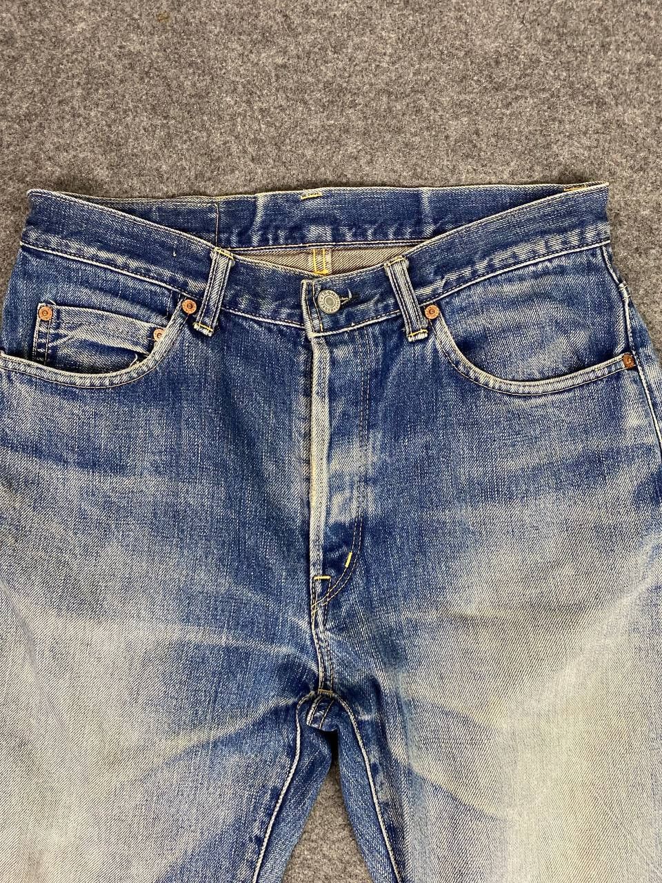 Japanese Brand vintage hr market selvedge distressed denim nice design Size US 32 / EU 48 - 11 Thumbnail