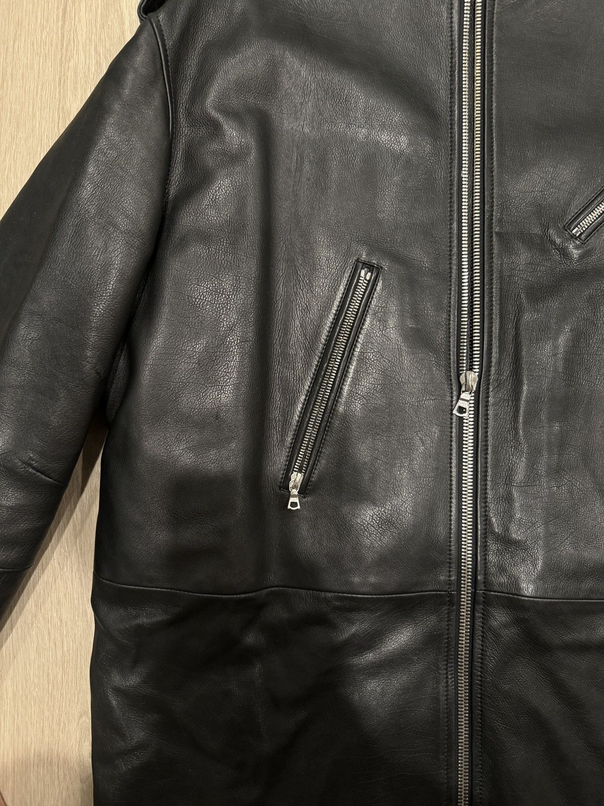 Amiri Amiri Leather Coat Size S / US 4 / IT 40 - 4 Thumbnail