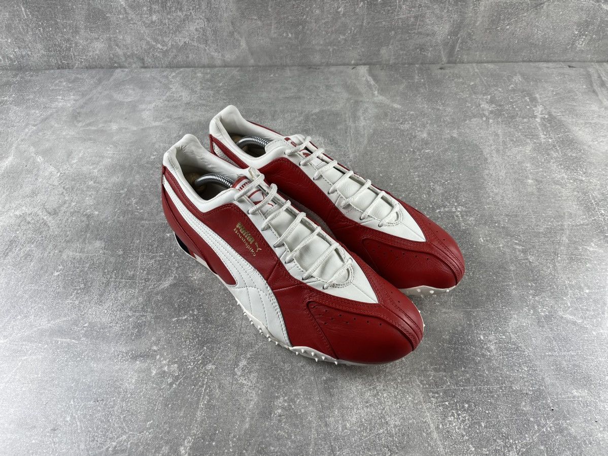Puma Vintage Puma Brushspike Aurora Red Snow White Black Size US 11.5 / EU 44-45 - 3 Thumbnail